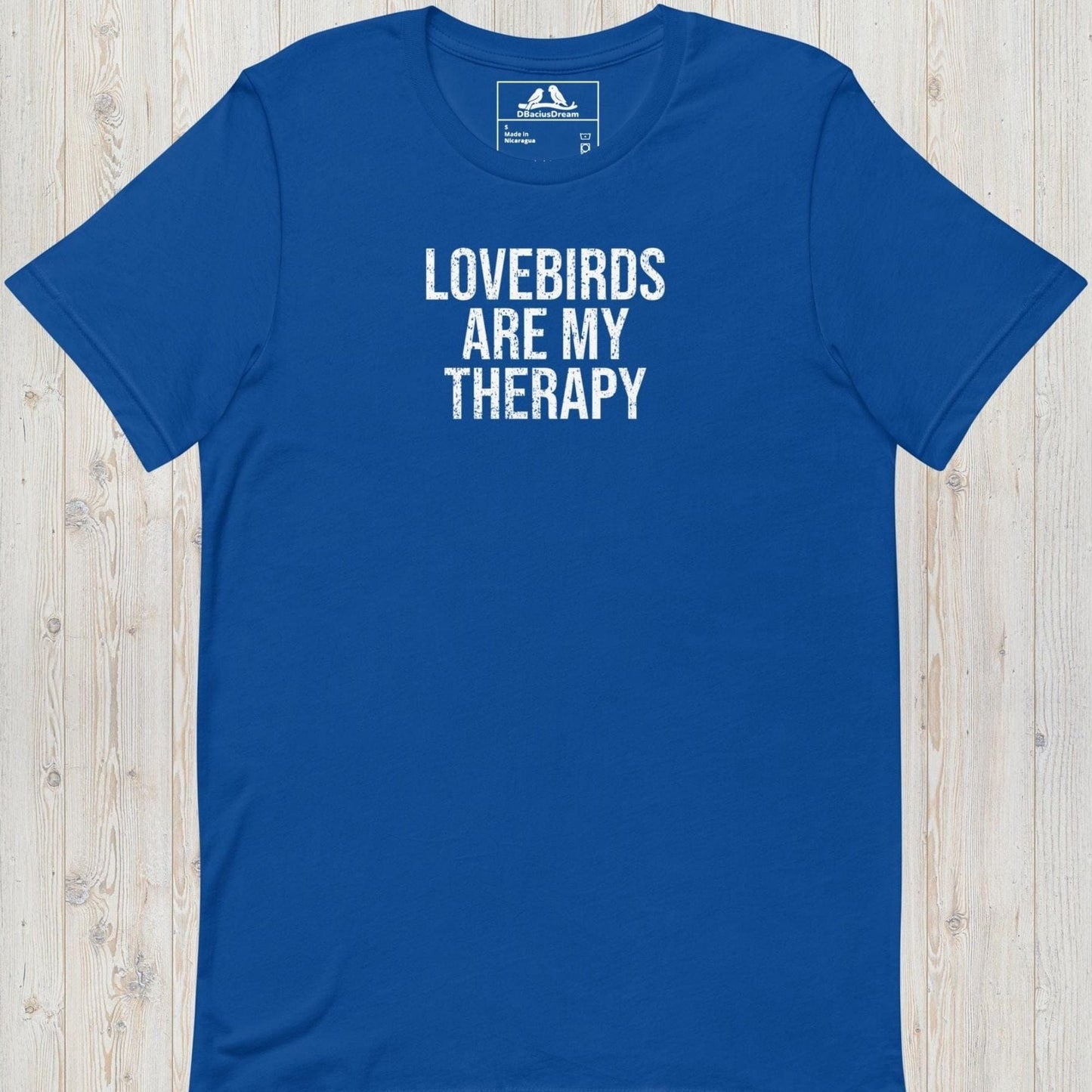 Lovebirds Are My Therapy Unisex t-shirt