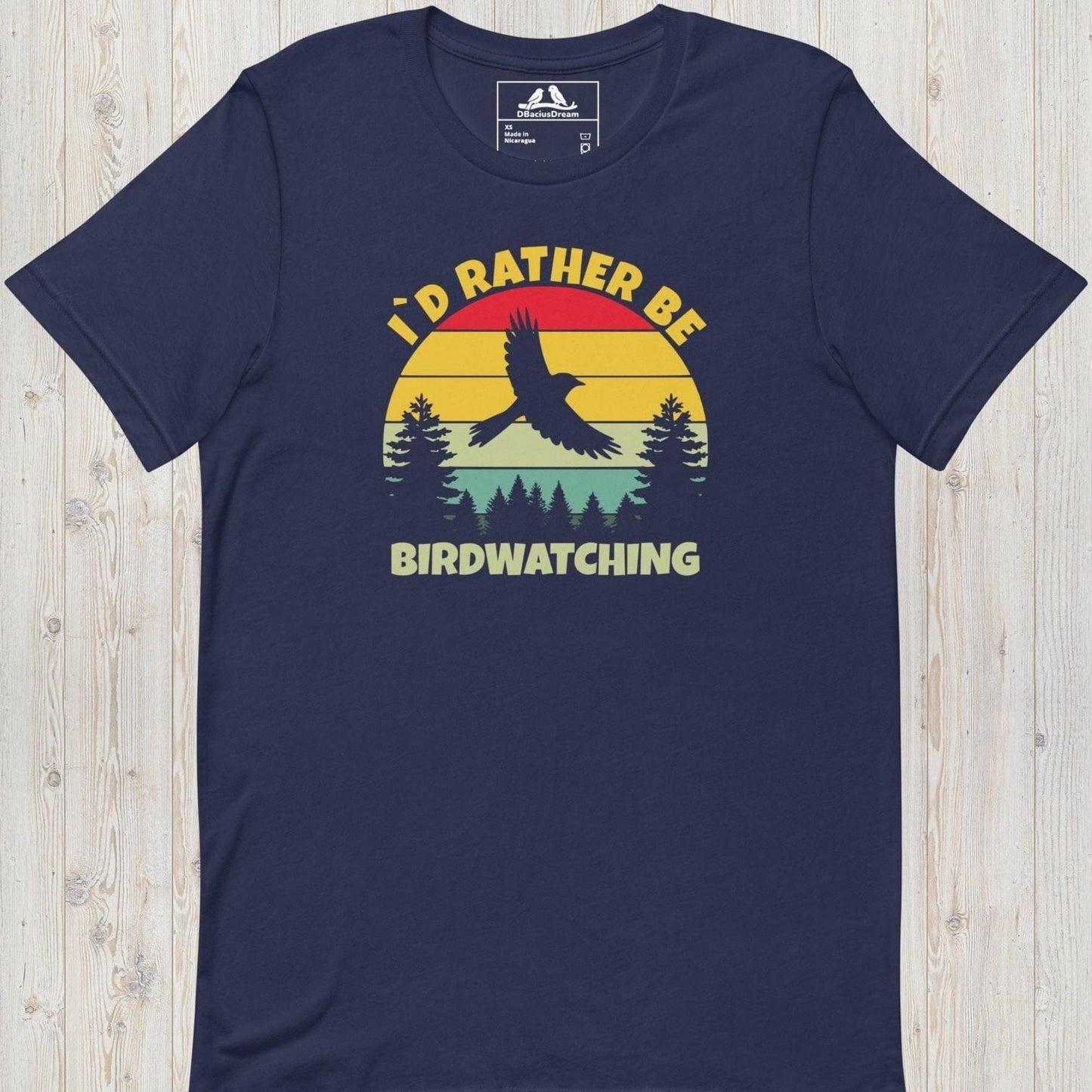 I´d Rather Be Birdwatching Unisex t-shirt