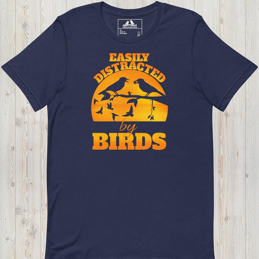 Easily Distracted By Birds Unisex t-shirt