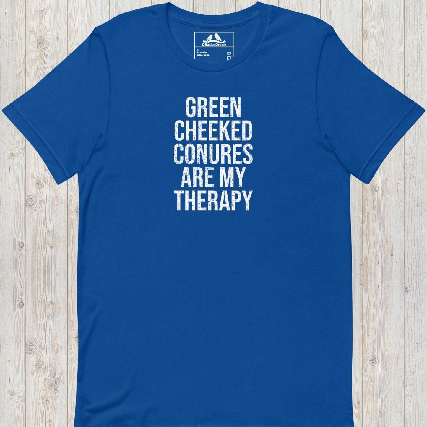 Green Cheeked Conures Are My Therapy Unisex t-shirt