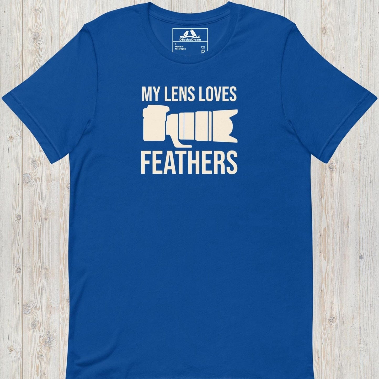 My Lens Loves Feathers Unisex t-shirt