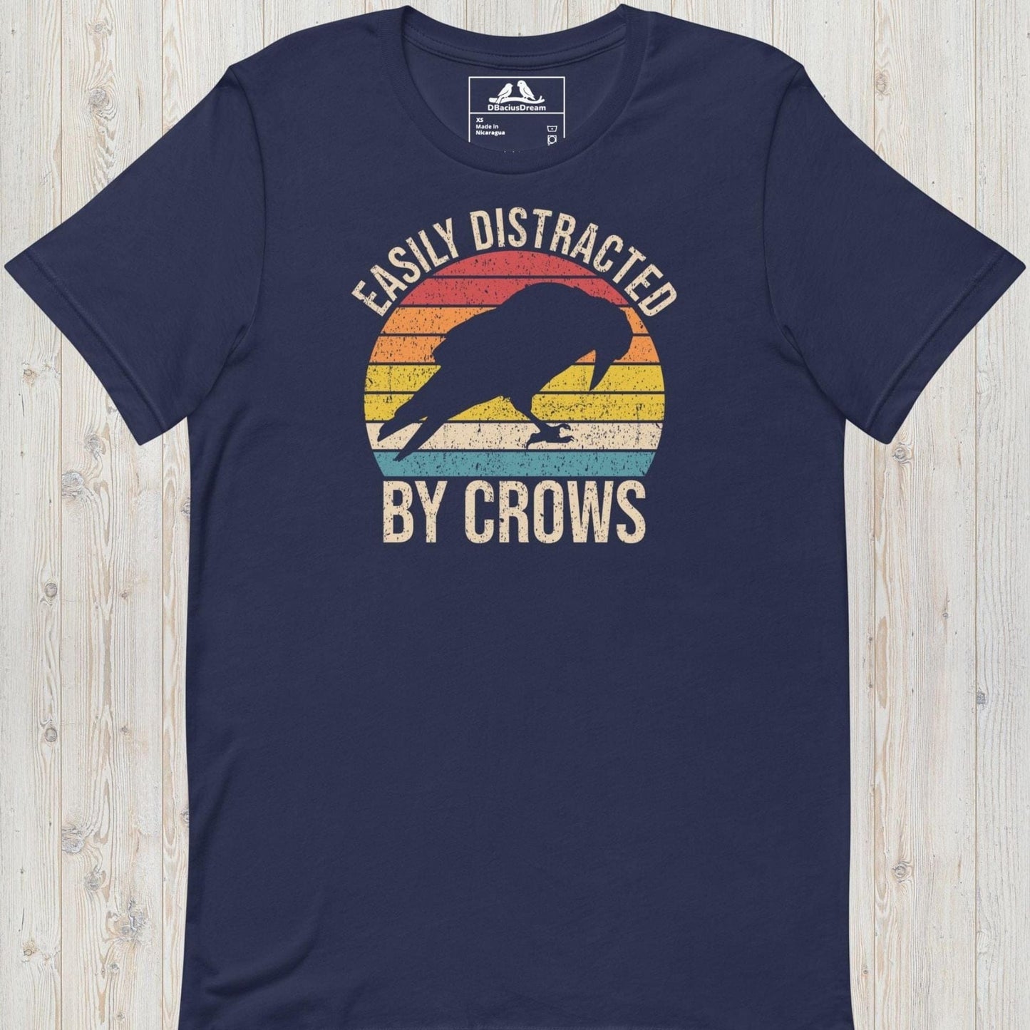 Easily Distracted By Crows Unisex t-shirt
