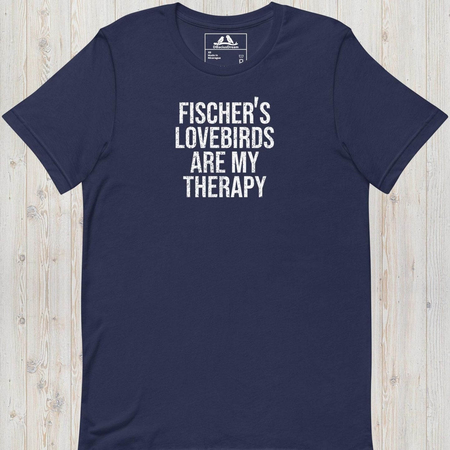 Fischer`s Lovebirds Are My Therapy Unisex t-shirt