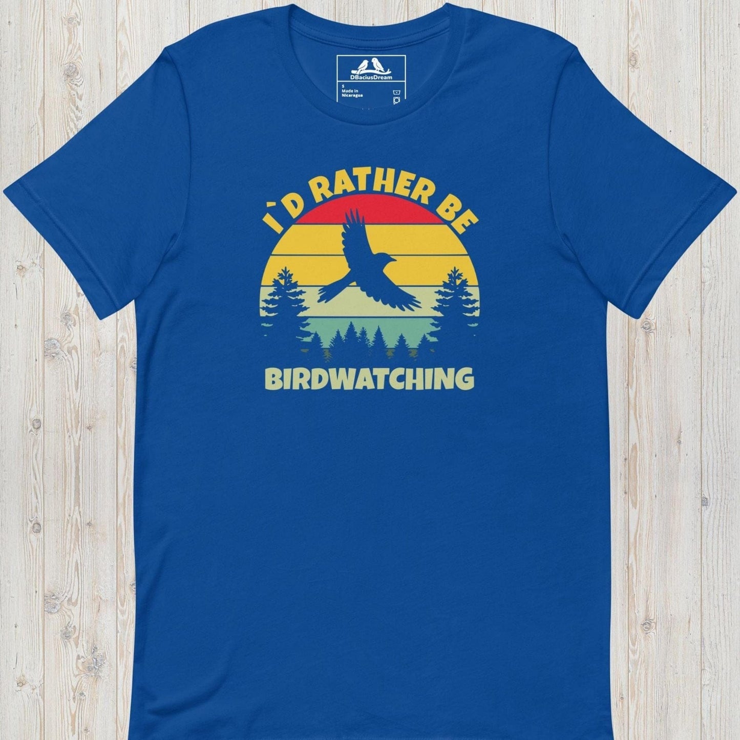 I´d Rather Be Birdwatching Unisex t-shirt
