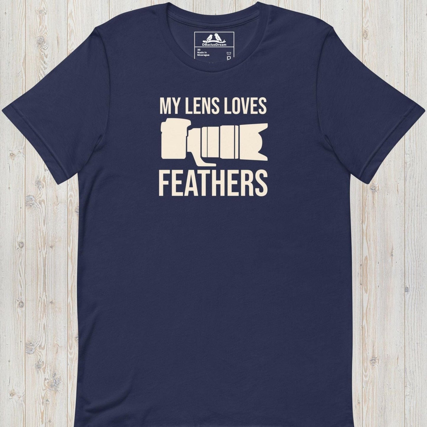 My Lens Loves Feathers Unisex t-shirt