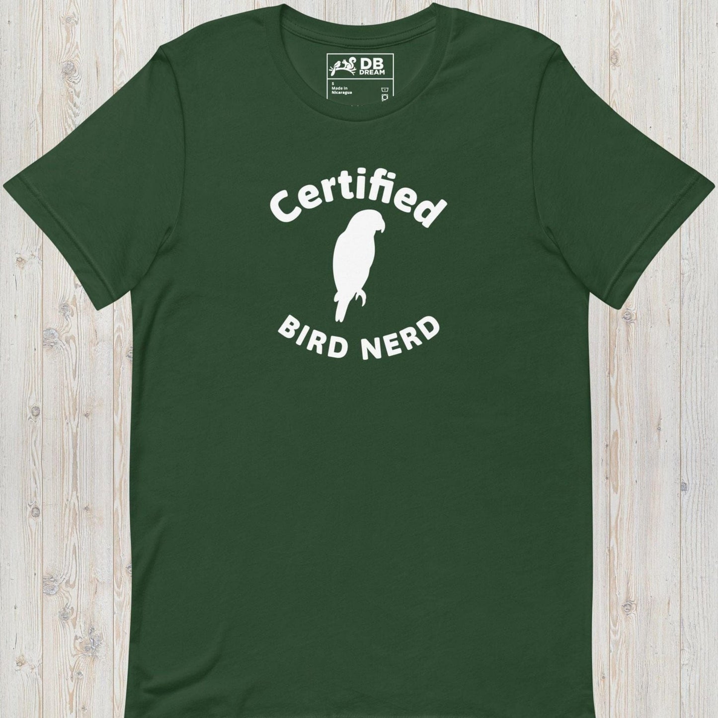 Certified Bird Nerd Unisex t-shirt