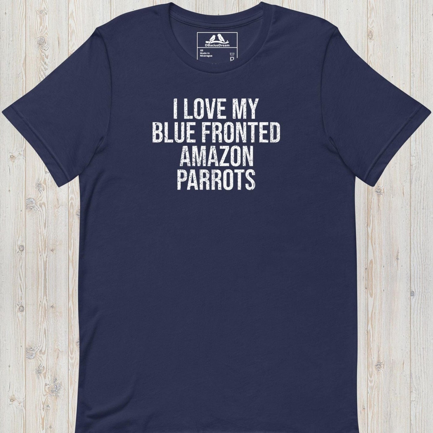 I Love My Blue Fronted Amazon Parrots Unisex t-shirt
