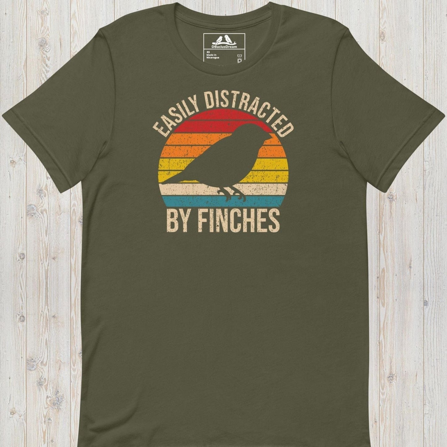Easily Distracted By Finches Unisex t-shirt