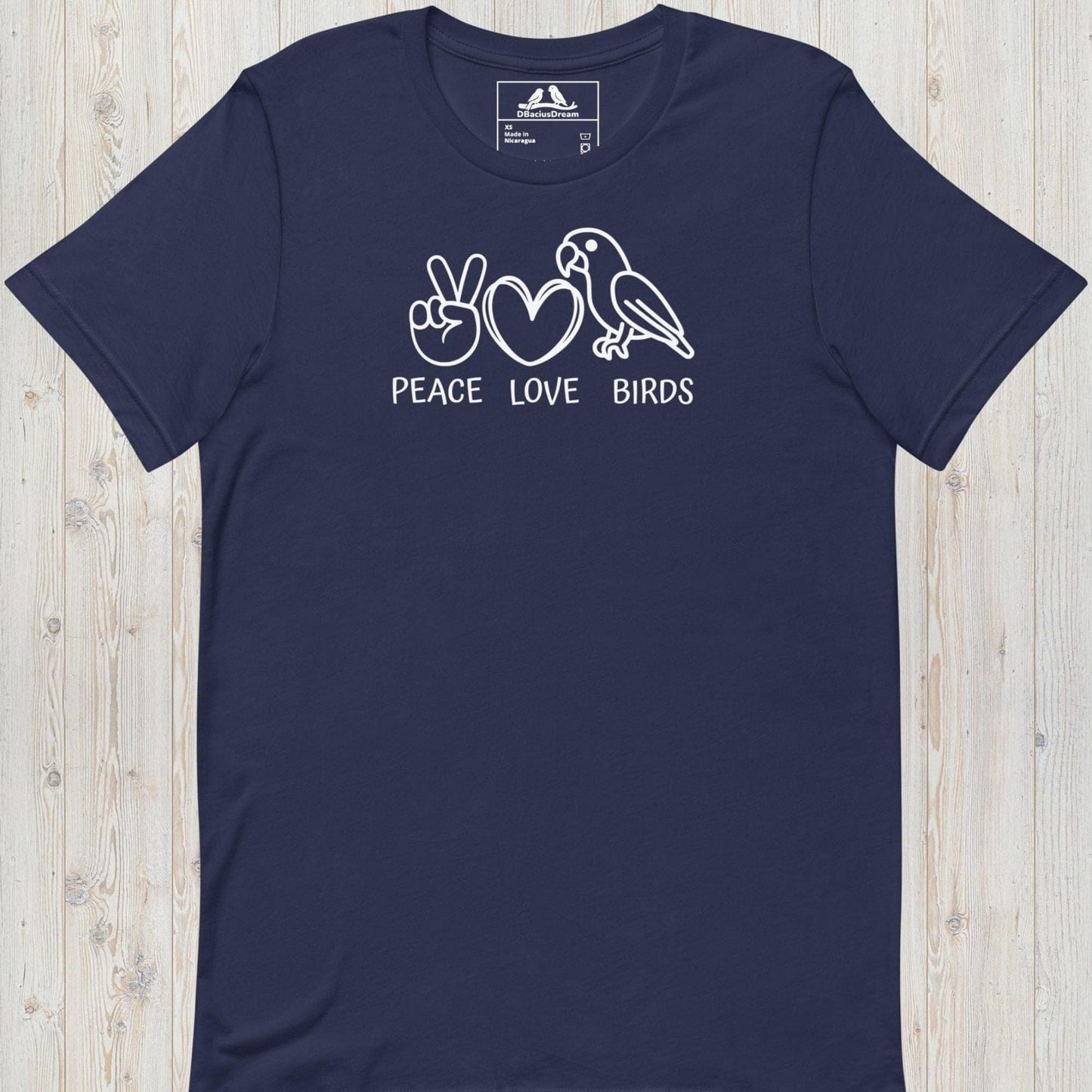 Peace Love Birds Unisex t-shirt