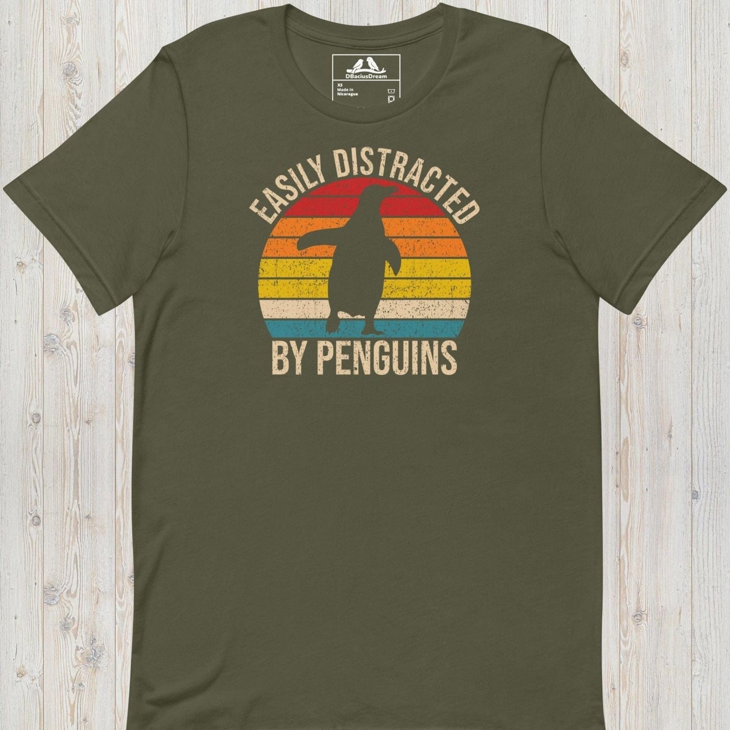 Easily Distracted By Penguins  Unisex t-shirt