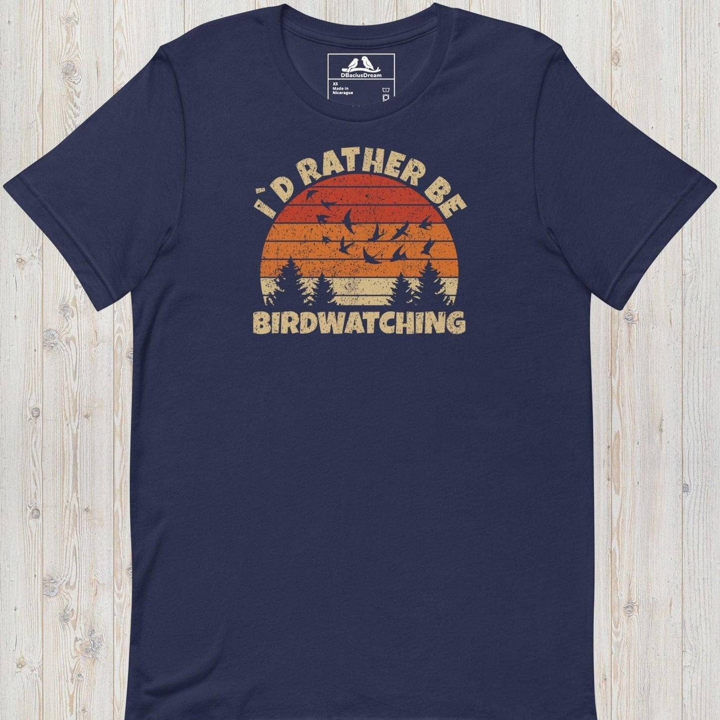 I´d Rather Be Birdwatching Unisex t-shirt