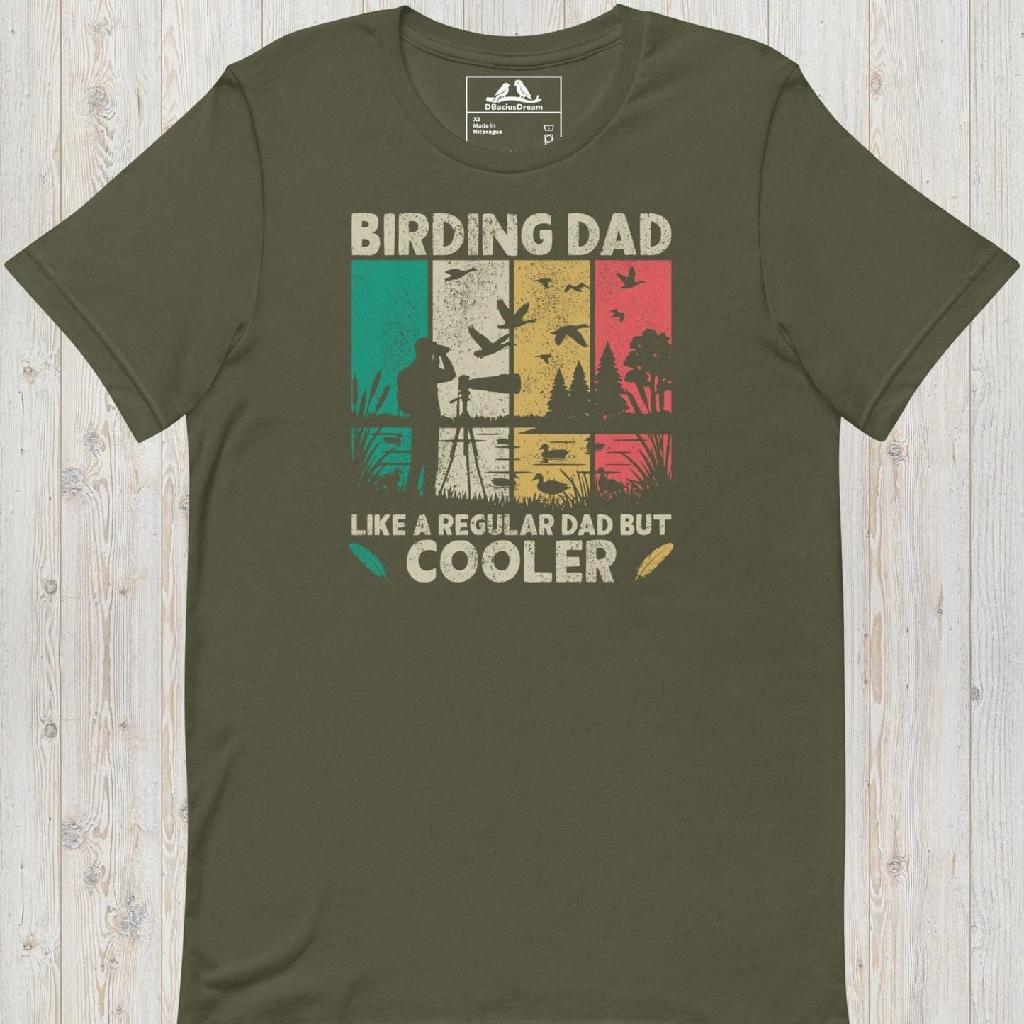 Birding Dad Like a Regular Dad But Cooler t-shirt