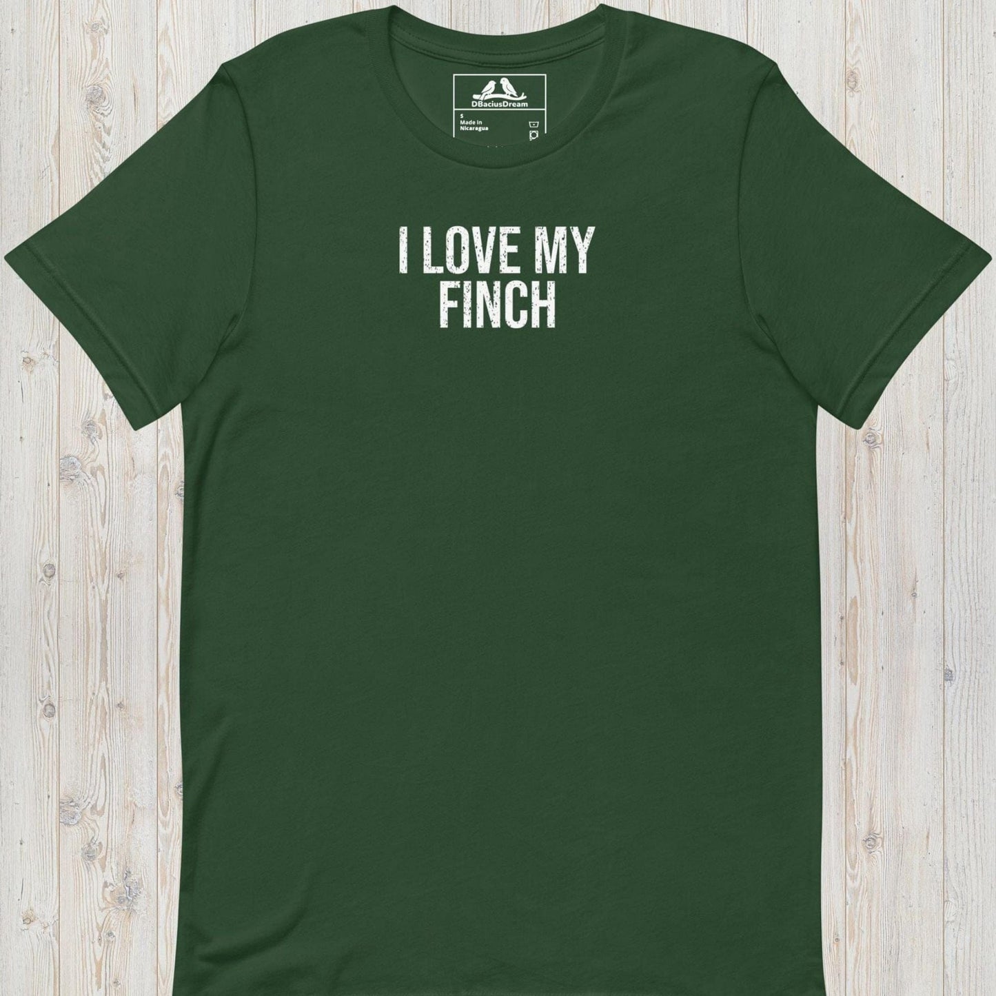 I Love My Finch Unisex t-shirt