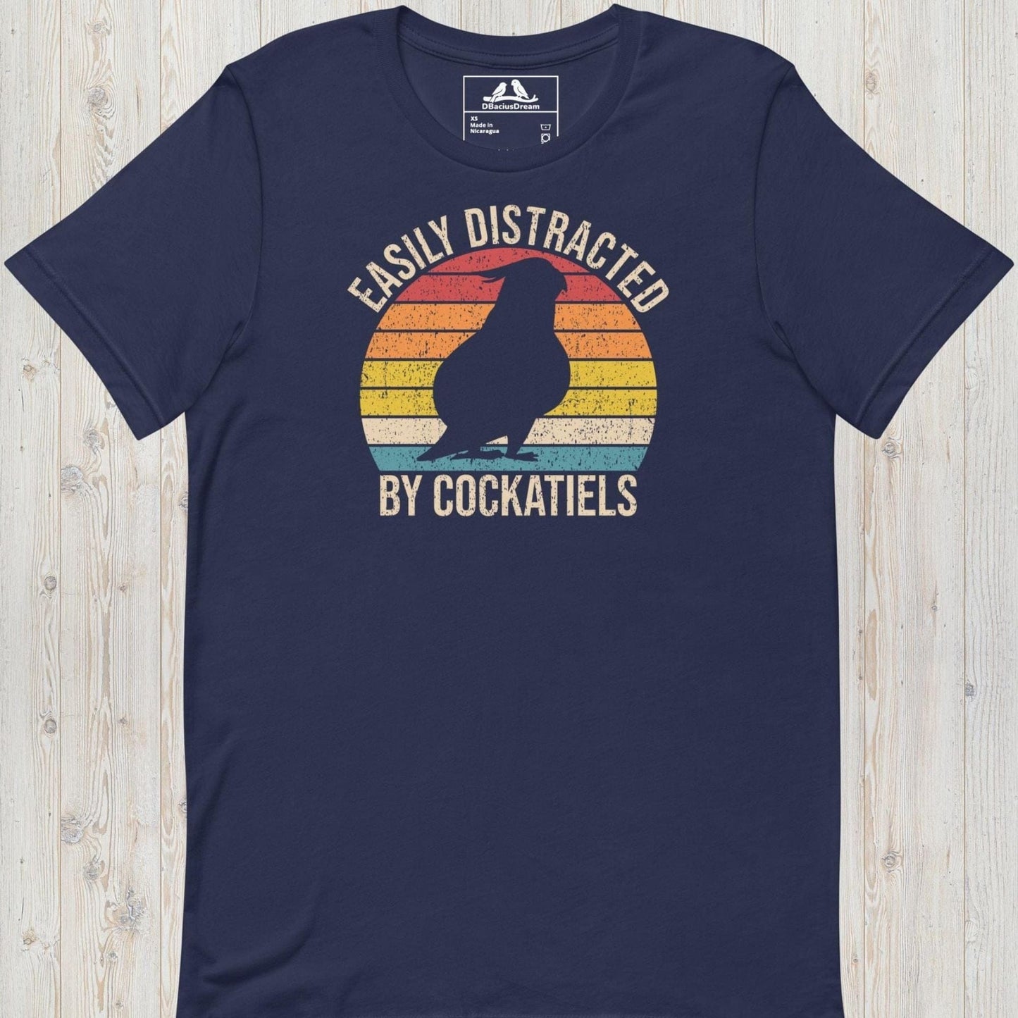 Easily Distracted By Cockatiels Unisex t-shirt