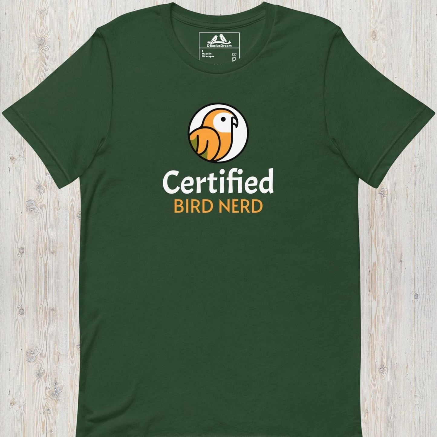 Certified Bird Nerd Unisex t-shirt