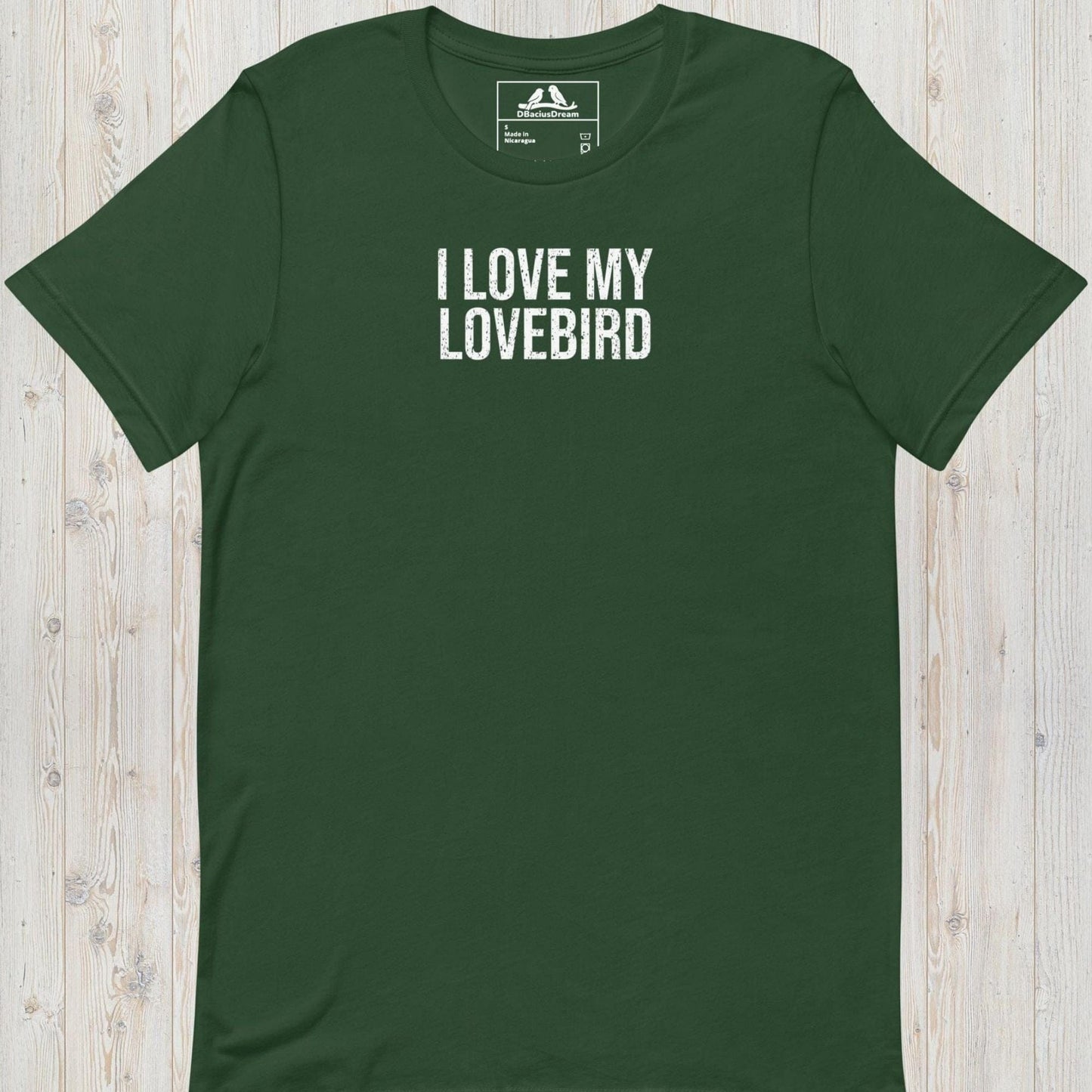 I Love My Lovebird Unisex t-shirt