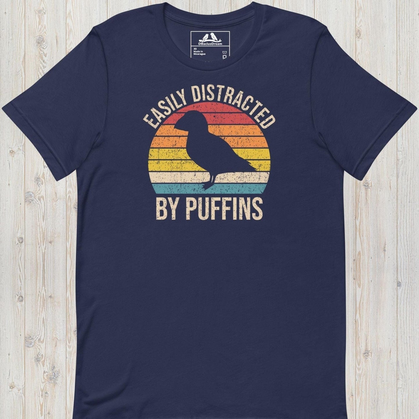 Easily Distracted By Puffins Unisex t-shirt