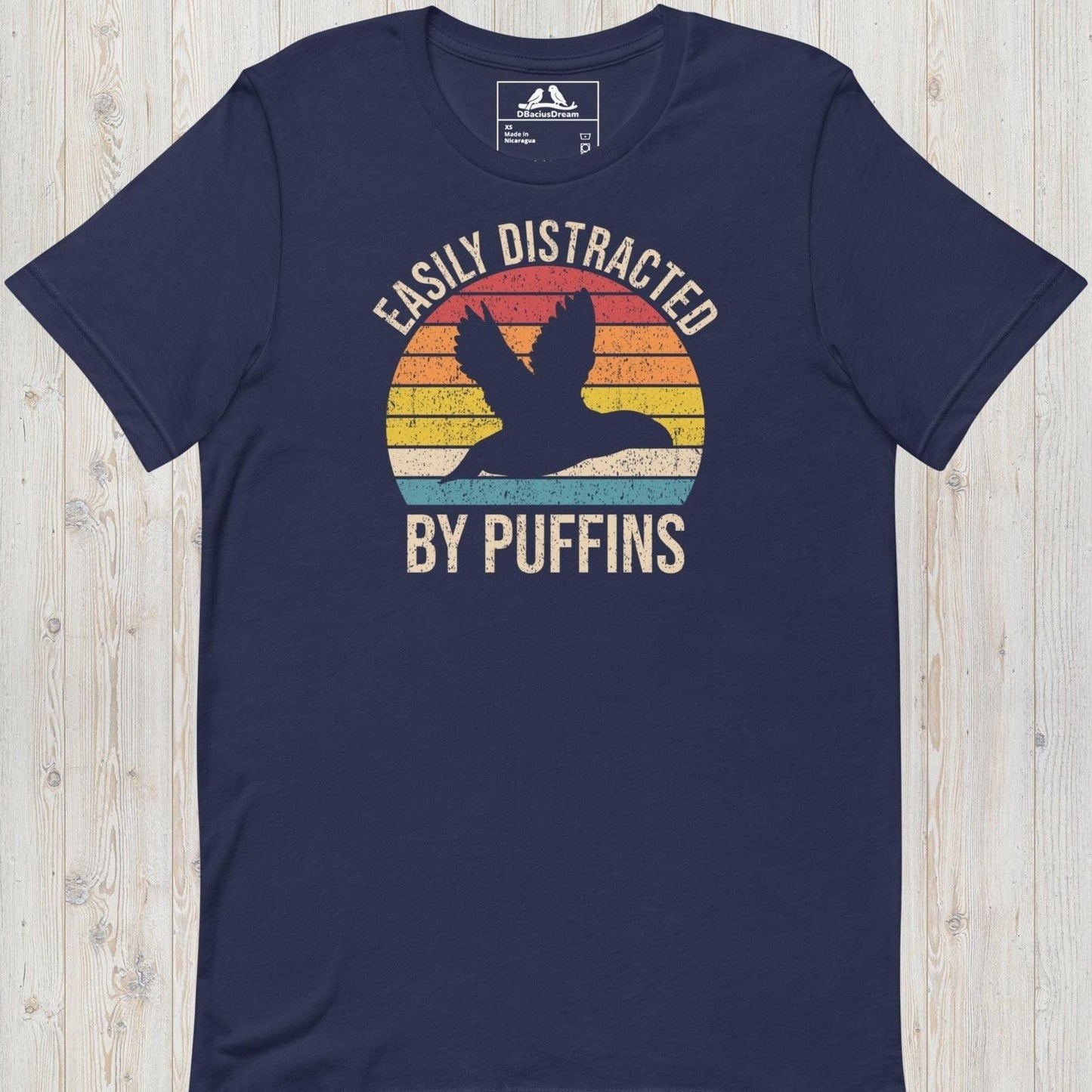 Easily Distracted By Puffins Unisex t-shirt