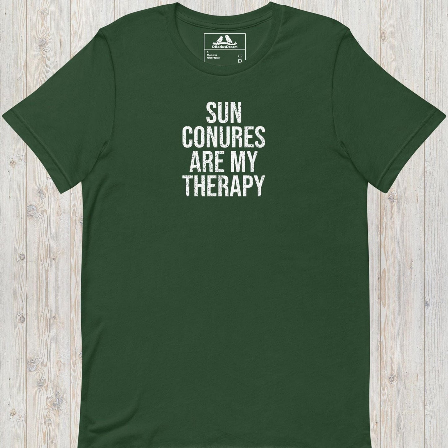 Sun Conures Are My Therapy Unisex t-shirt