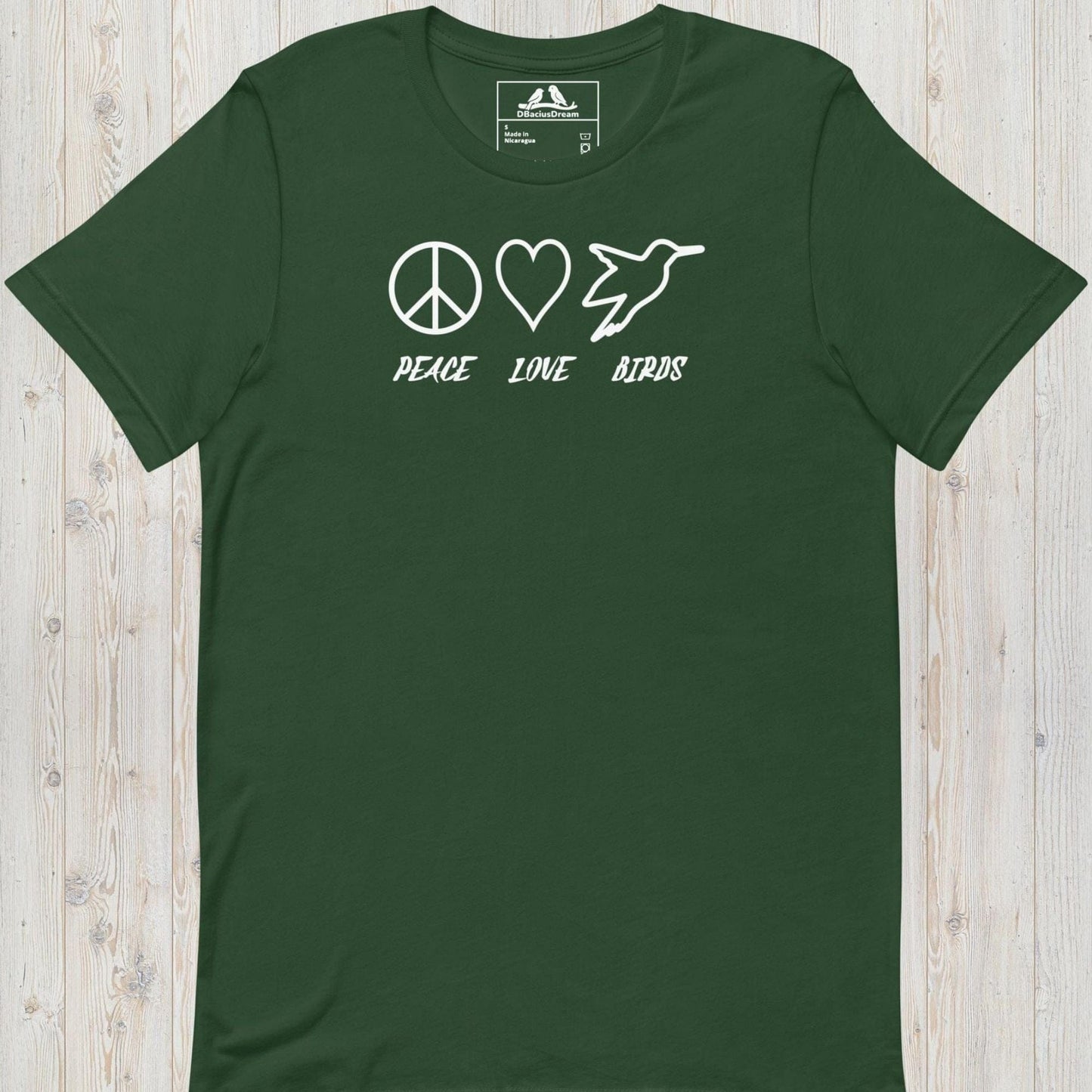 Peace Love Birds Unisex t-shirt