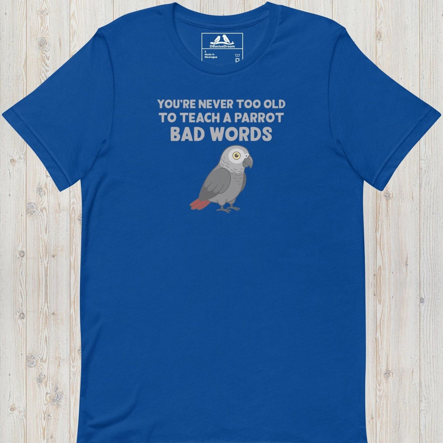 Teach A Parrot Bad Words Unisex t-shirt