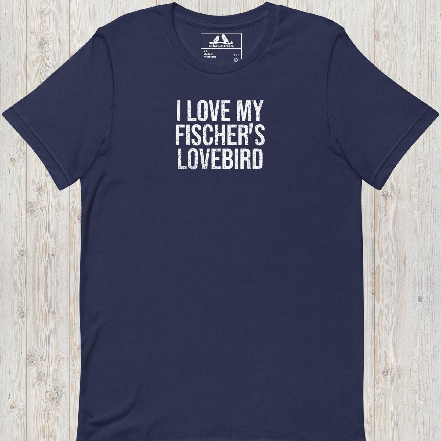 I Love My Fischer`s Lovebird Unisex t-shirt