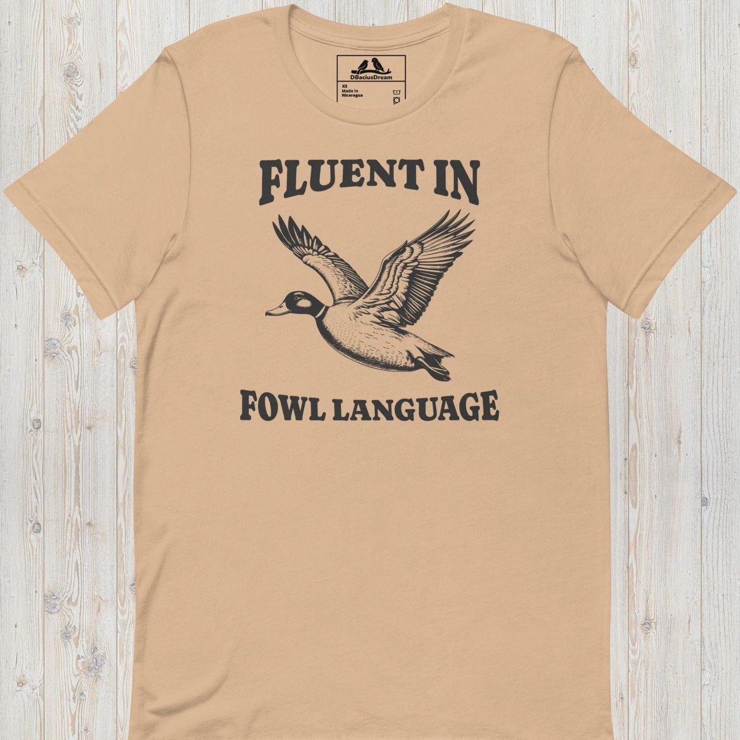 Fluent In Fowl Language Unisex t-shirt