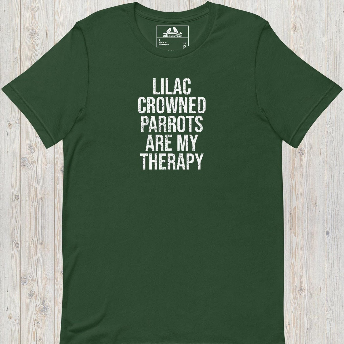 Lilac Crowned Parrots Are My Therapy Unisex t-shirt