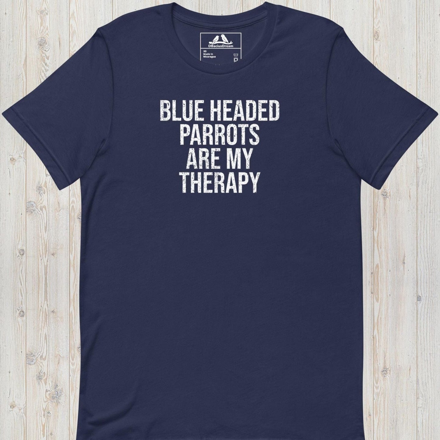 Blue Headed Parrots Are My Therapy Unisex t-shirt