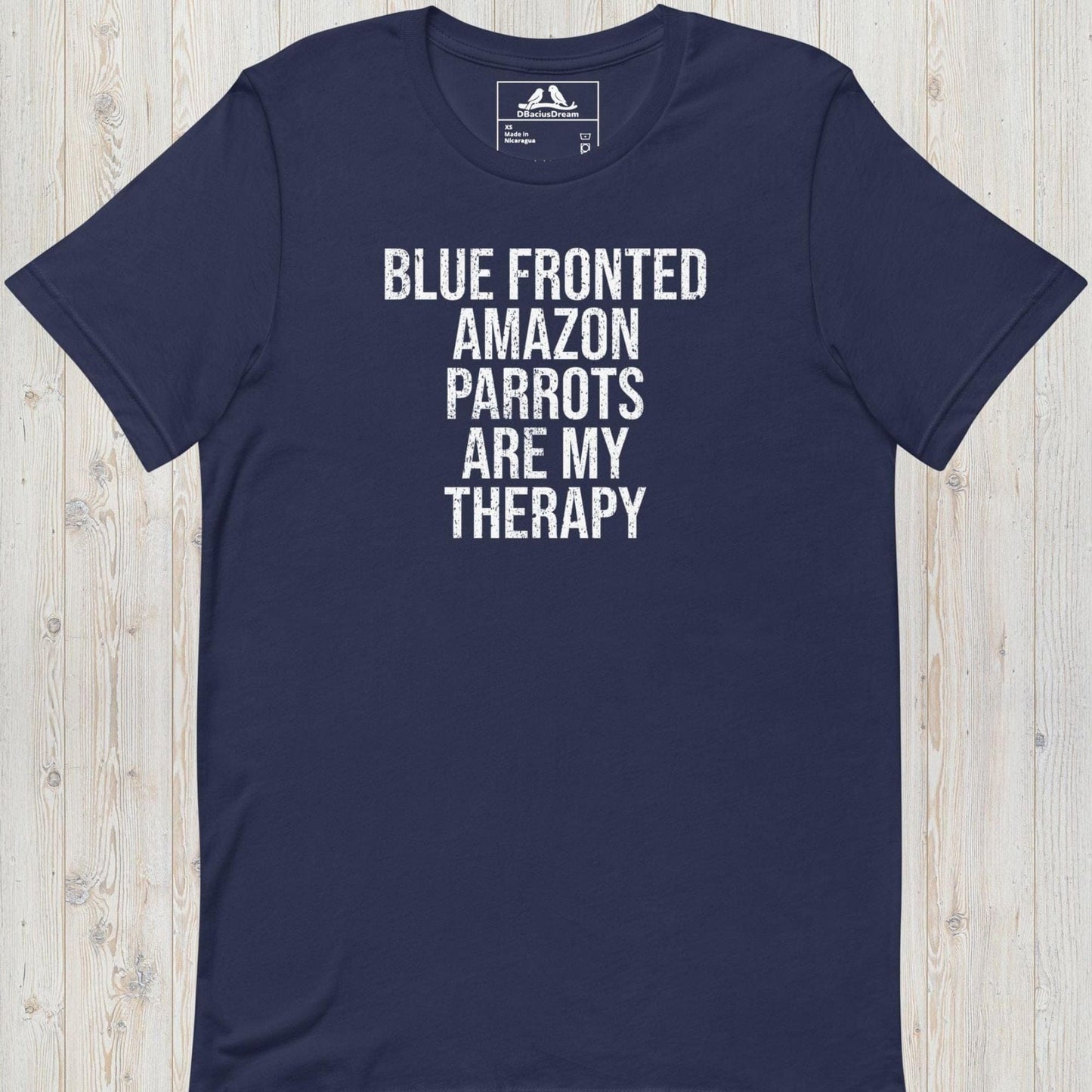 Blue Fronted Amazon Parrots Are My Therapy Unisex t-shirt