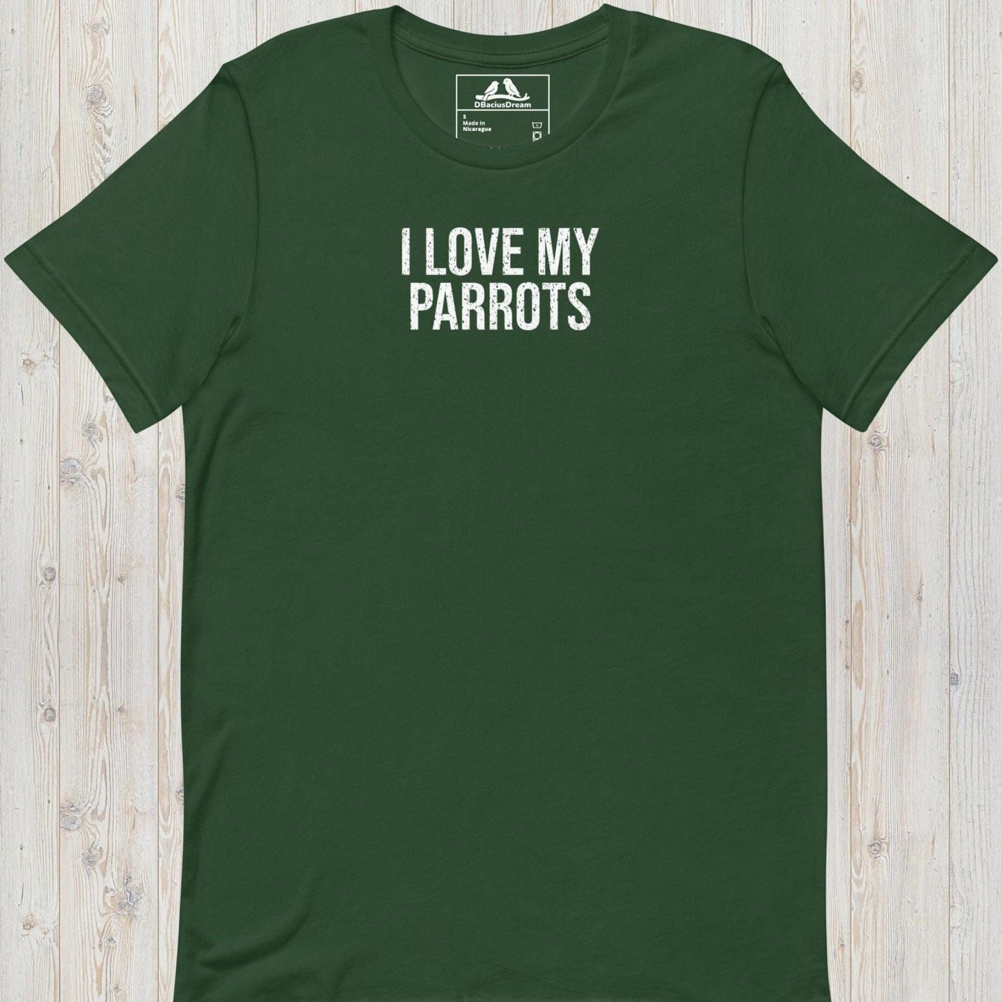 I Love My Parrots Unisex t-shirt