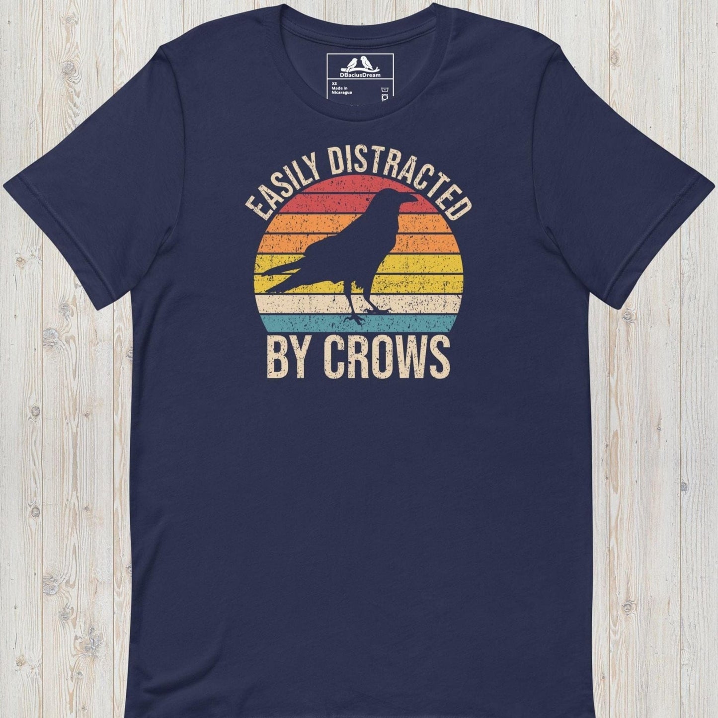 Easily Distracted By Crows Unisex t-shirt