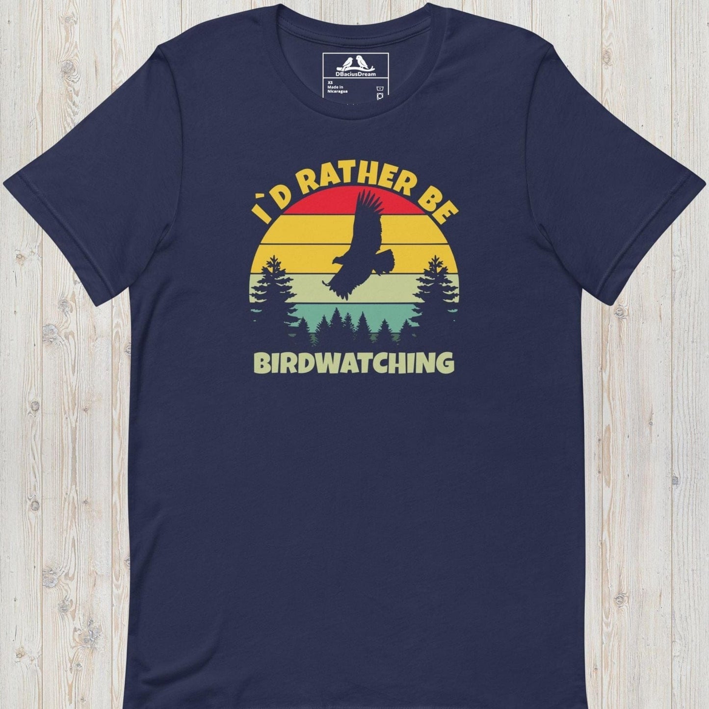 I´d Rather Be Birdwatching Unisex t-shirt