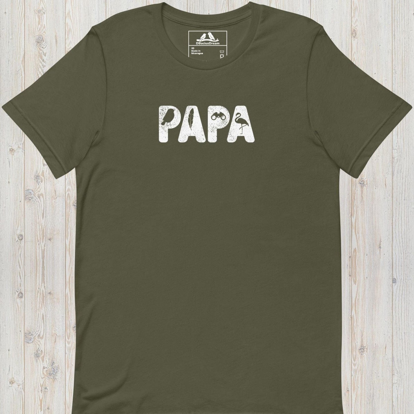 Papa Birdwatching Unisex t-shirt