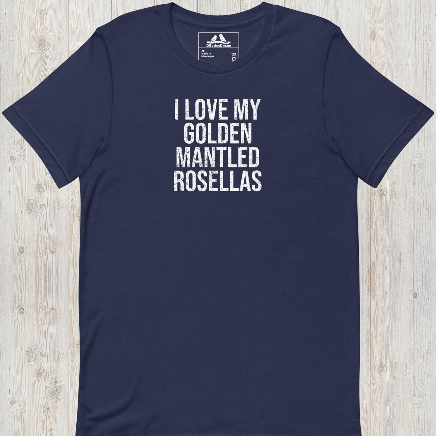I Love My Golden Mantled Rosellas Unisex t-shirt
