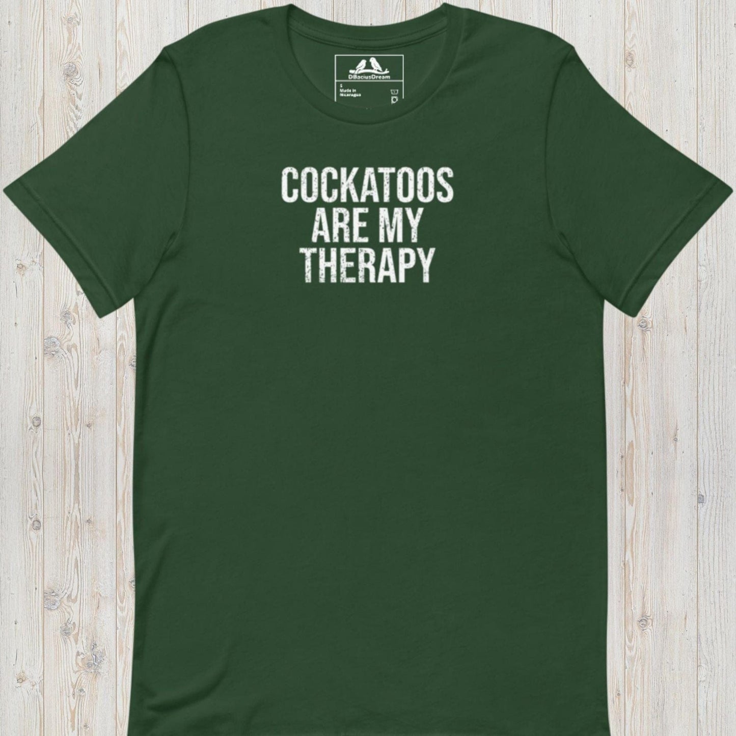 Cockatoos Are My Therapy Unisex t-shirt