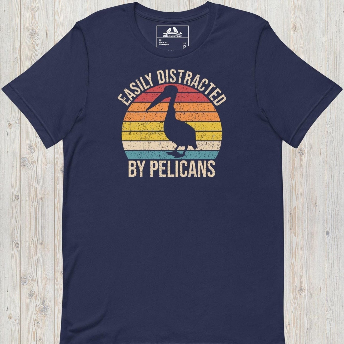 Easily Distracted By Pelicans Unisex t-shirt