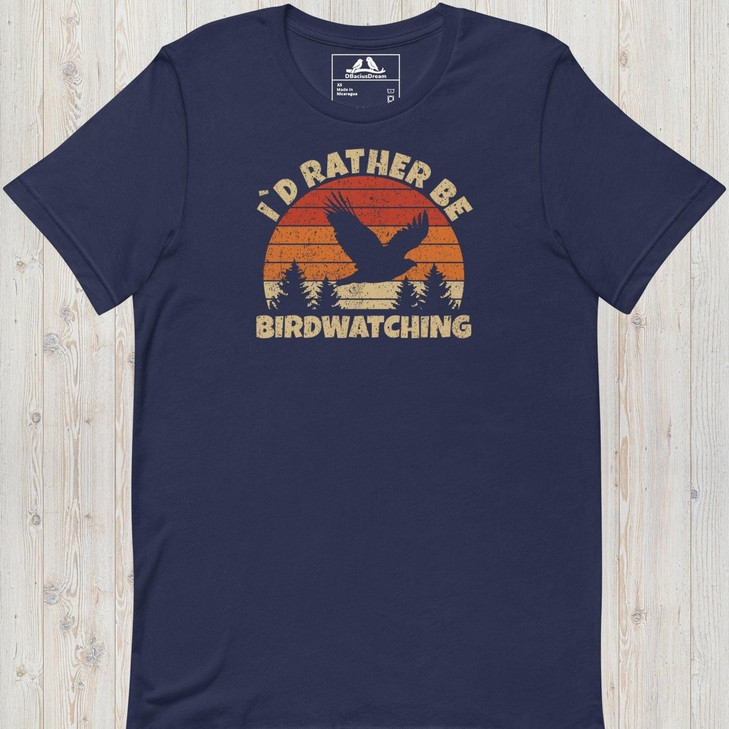I´d Rather Be Birdwatching Unisex t-shirt