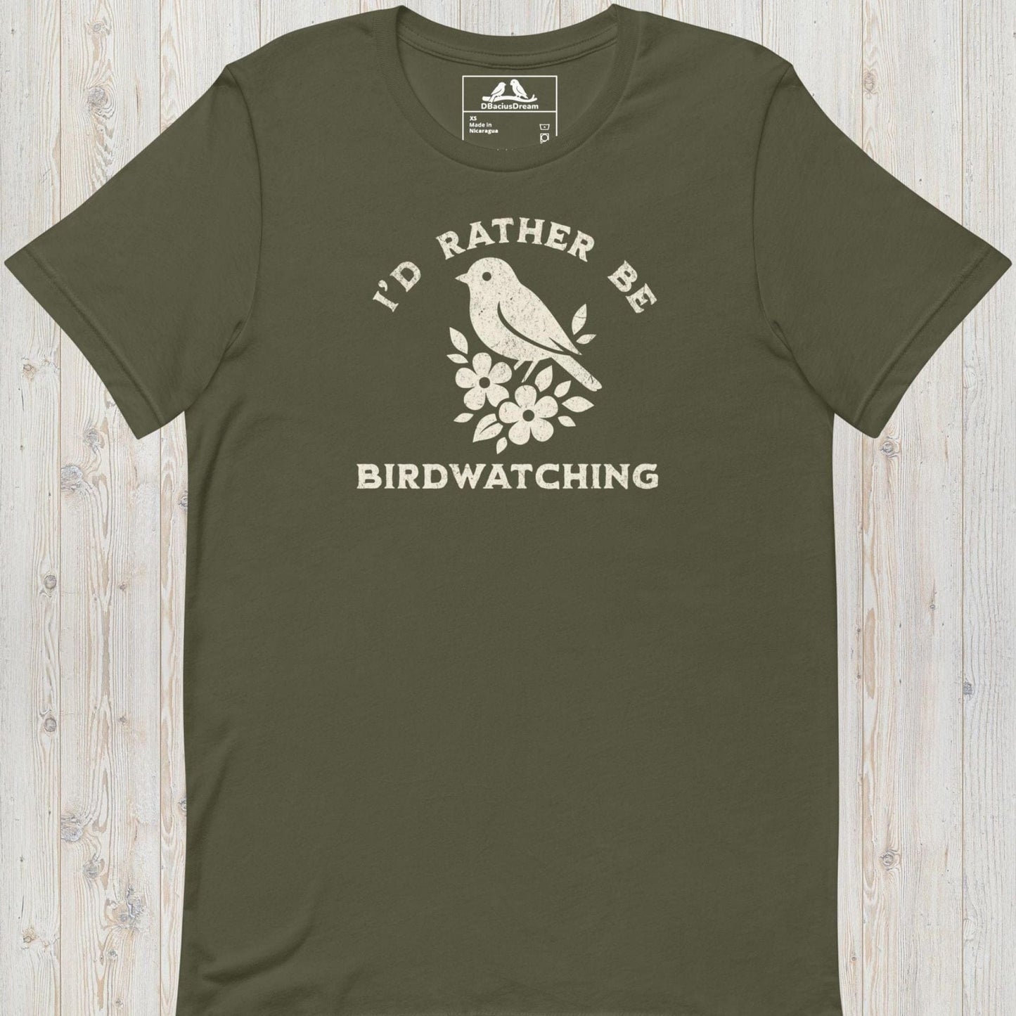 I´d Rather Be Birdwatching Unisex t-shirt