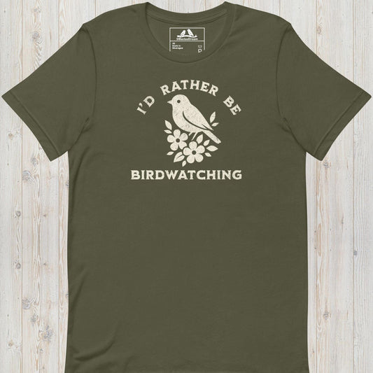 I´d Rather Be Birdwatching Unisex t-shirt