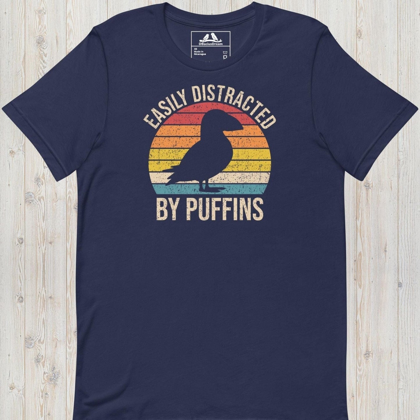 Easily Distracted By Puffins Unisex t-shirt
