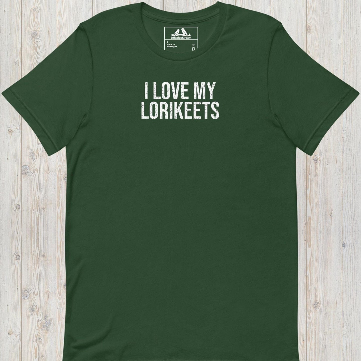 I Love My Lorikeets Unisex t-shirt