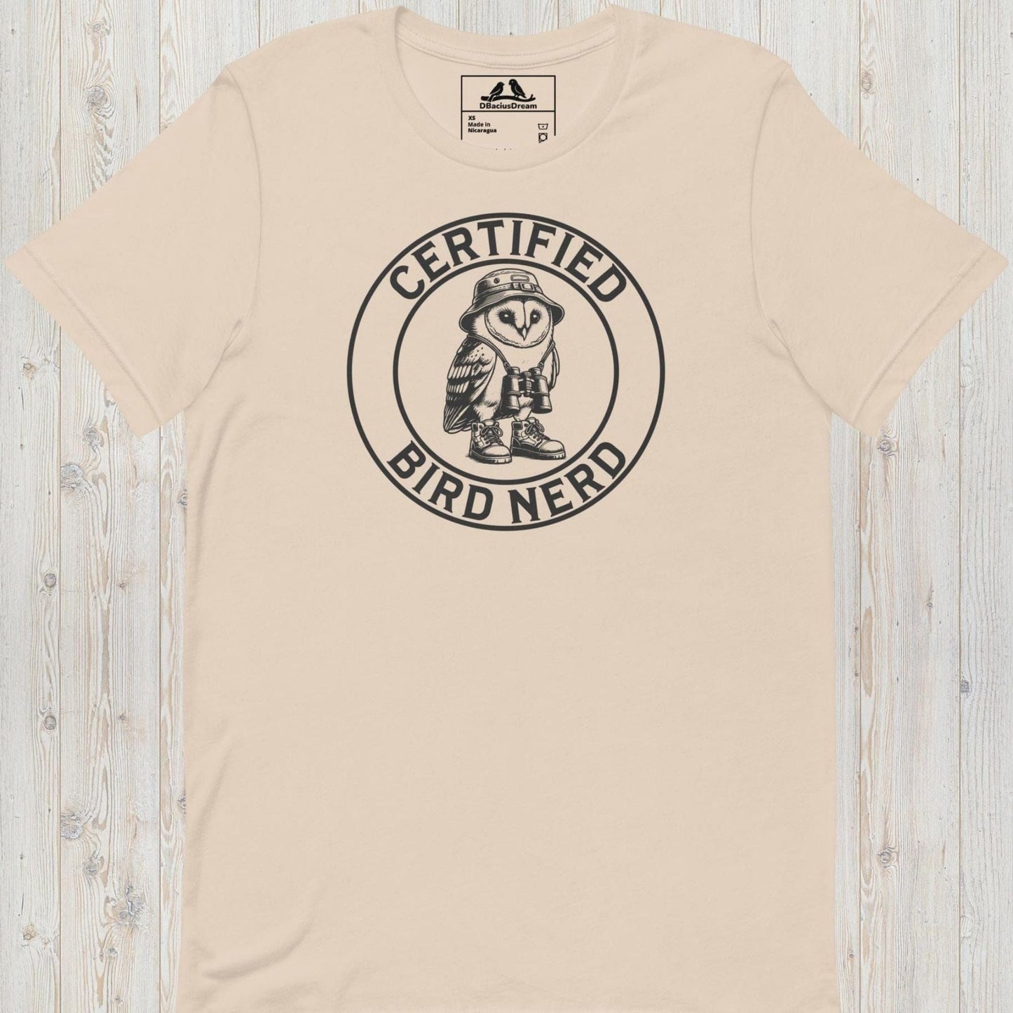 Certified Bird Nerd Unisex t-shirt