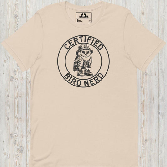 Certified Bird Nerd Unisex t-shirt