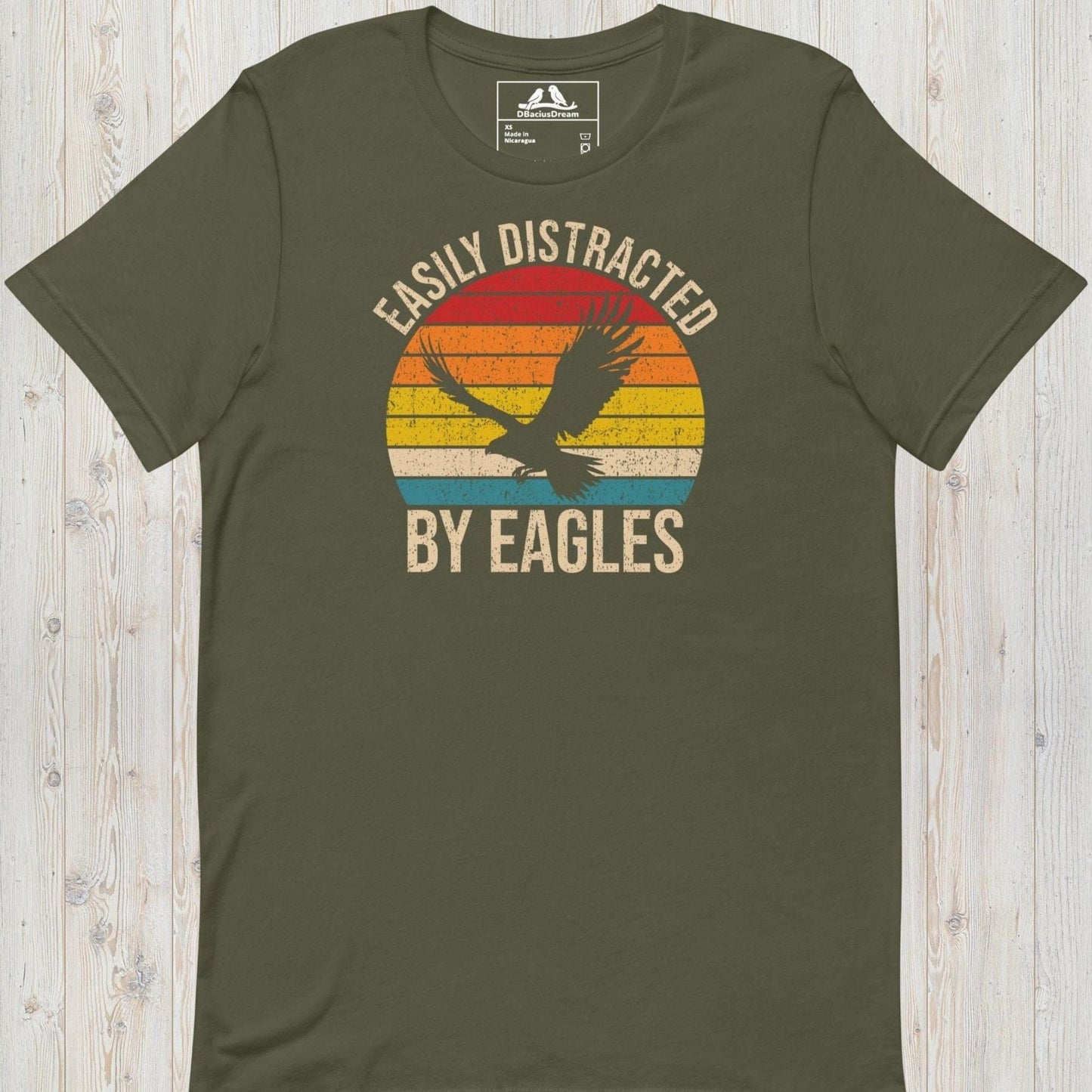Easily Distracted By Eagles Unisex t-shirt