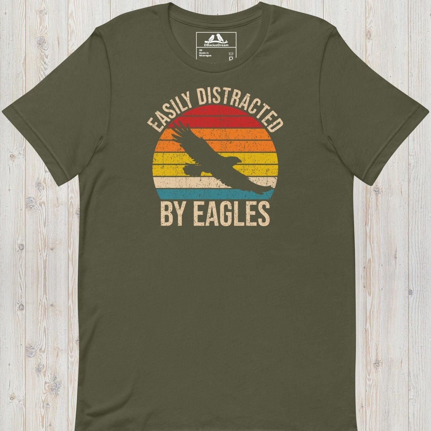 Easily Distracted By Eagles Unisex t-shirt