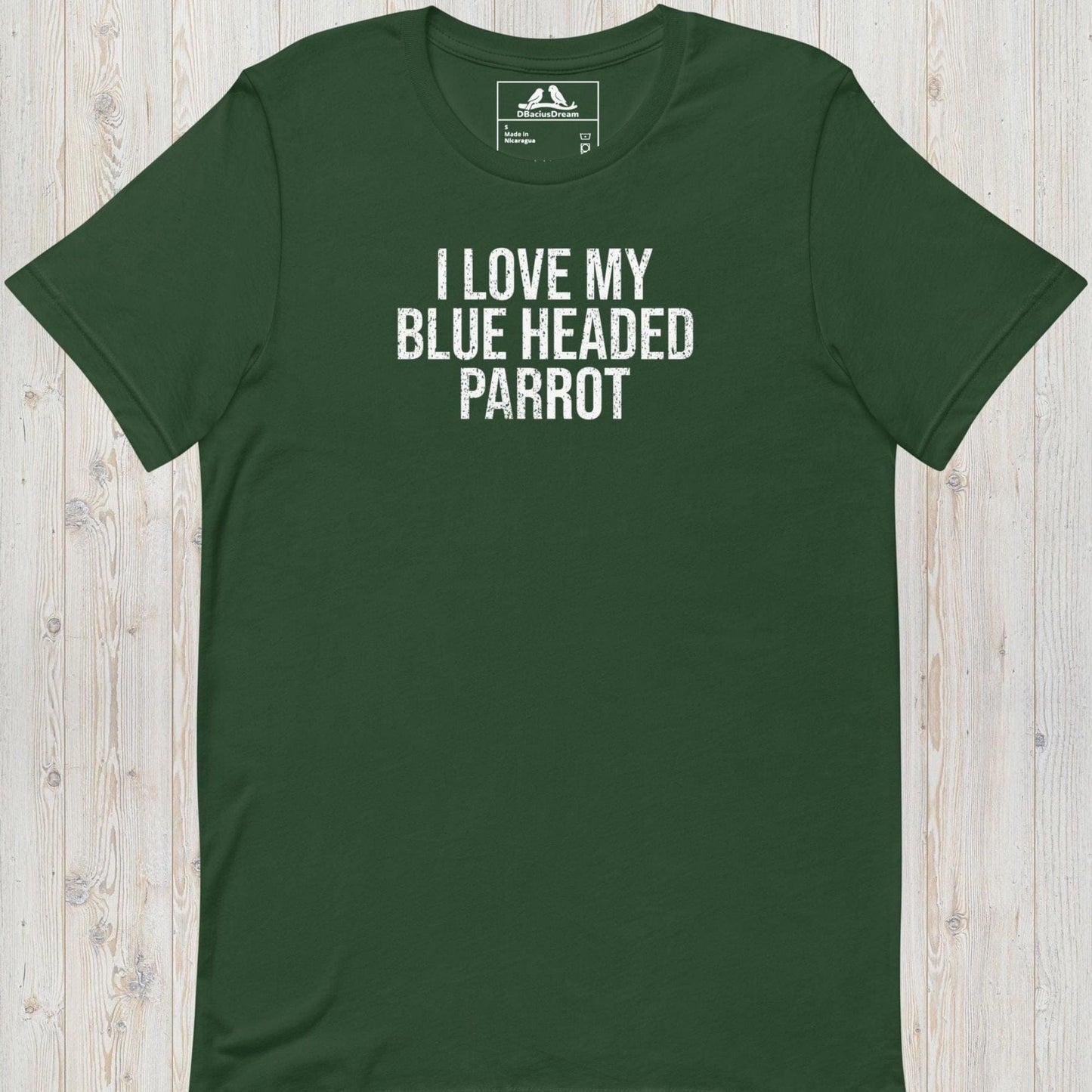 I Love My Blue Headed Parrot Unisex t-shirt