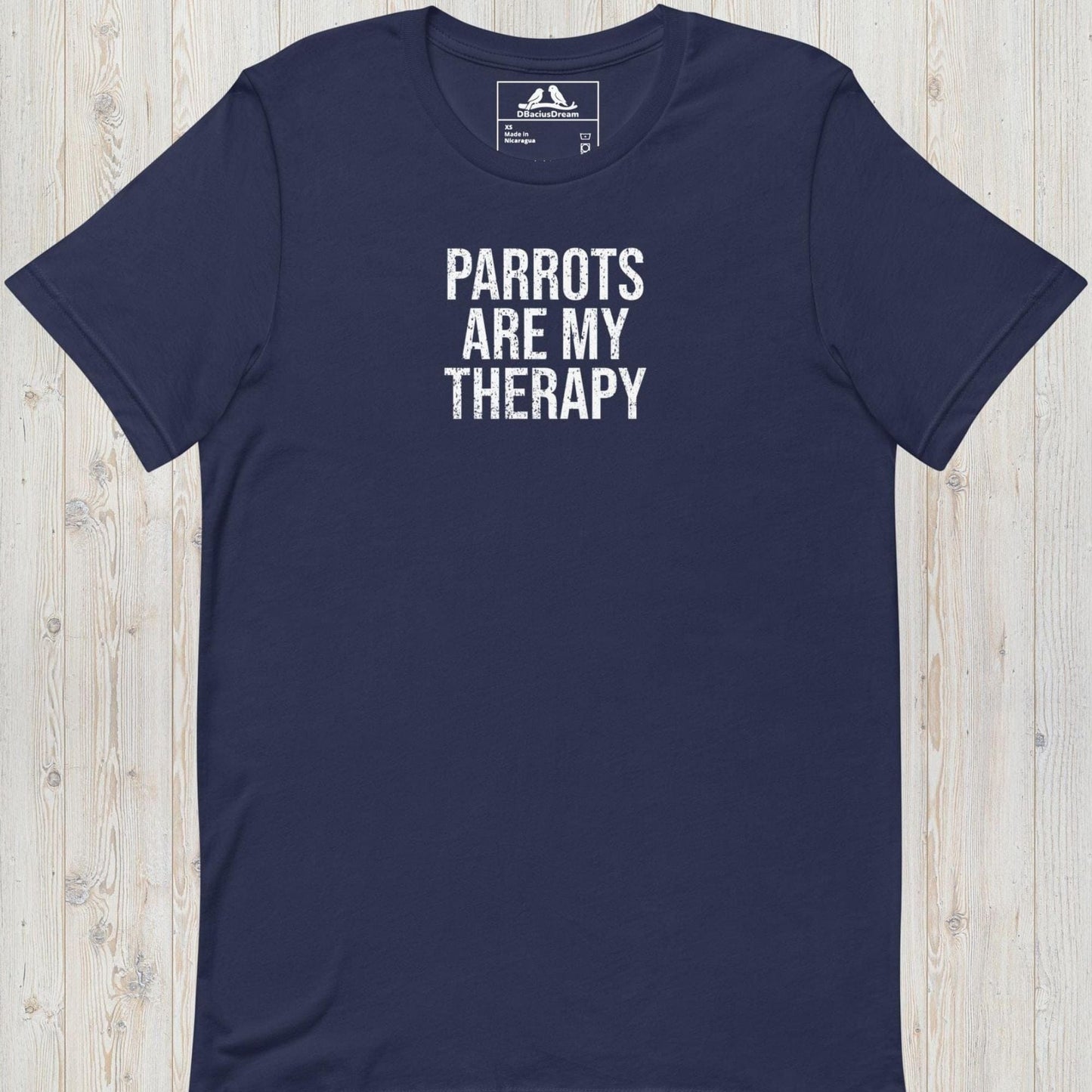 Parrots Are My Therapy Unisex t-shirt