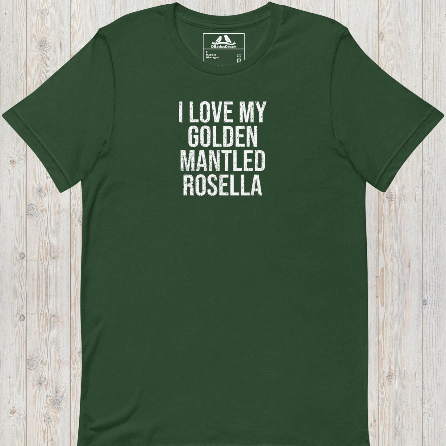 I Love My Golden Mantled Rosella Unisex t-shirt