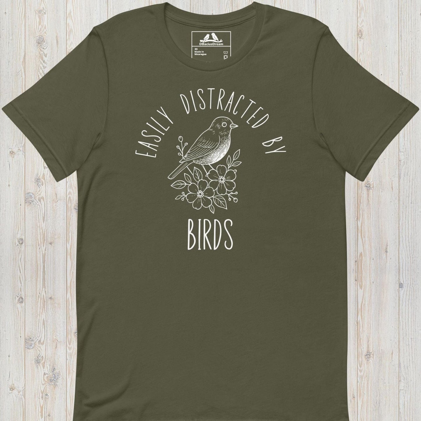 Easily Distracted By Birds Unisex t-shirt